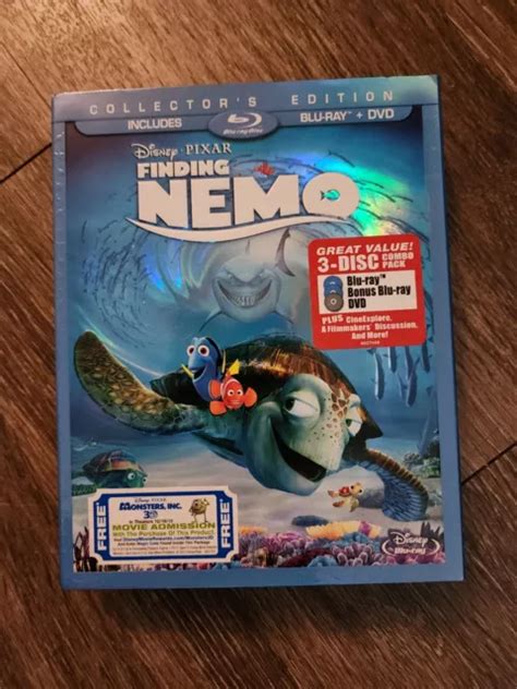 Finding Nemo Blu Ray Dvd Disc Set Collectors Edition Disney