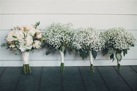 Simple Baby Breath Bouquet And Boutonniere Inspirations Wedding