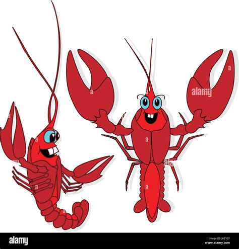 Crayfish Illustration Set Vector Art Stock Vector Image And Art Alamy