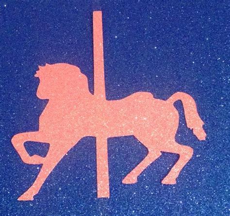 Glitter Carousel Horse Silhouettes Set Of Four By Hilemanhouse Horse