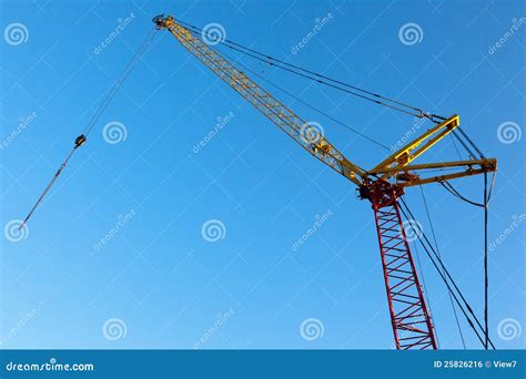 Construction Crane Stock Photo Image Of Hoist High 25826216