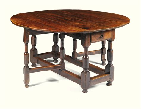 12 A William And Mary Elm And Oak Oval Gateleg Table Last Quarter