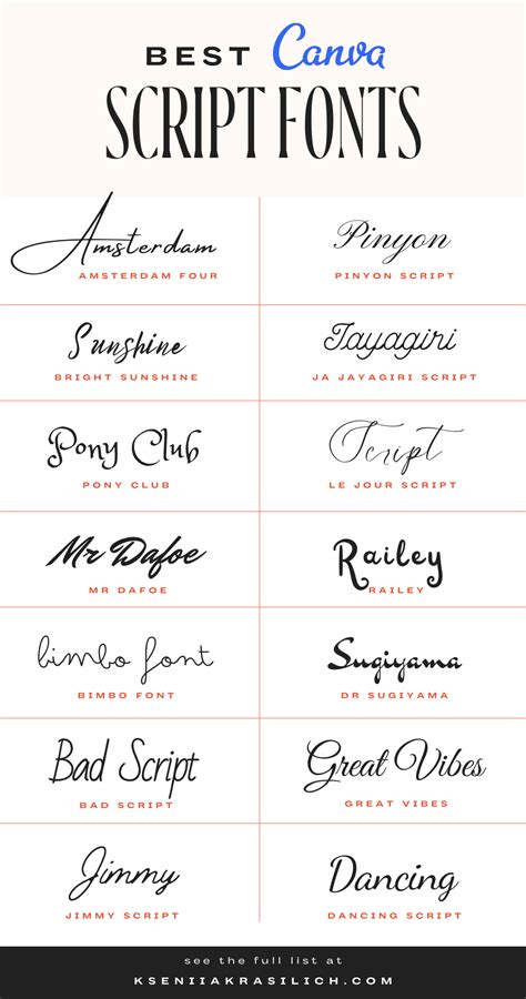 Free Canva Cursive Script Fonts For Designing Winning Projects Best