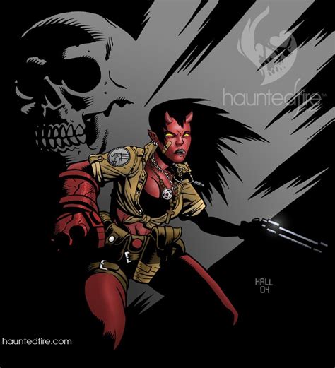 Hellgirl Hellboy Art Dark Horse Comics Comic Books Art