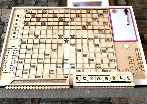 Tablero De Scrabble Extra Grande Para Su Pared Hecho Con Etsy México