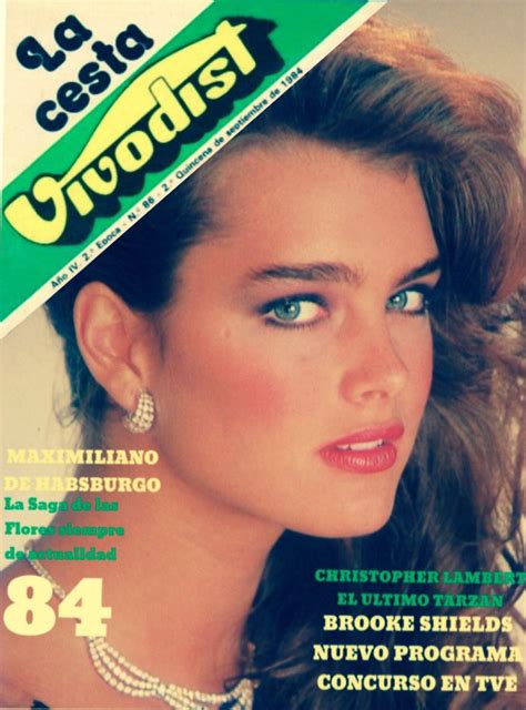 Brooke Shields Covers La Cesta Vivodist Magazine September 1984 Brooke Shields Brooke Shield