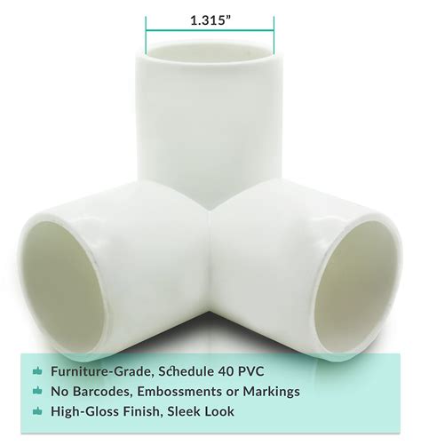 Buy 1camo 3 Way Tee Pvc Fittings For 1 Inch Pvc Pipe Sch 40 White 1