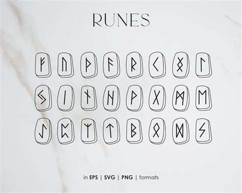 Runes Svg Rune Icons Mystical Svg Viking Rune Svg Etsy