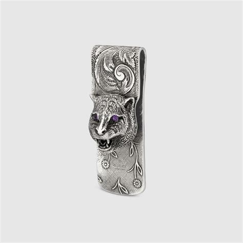 Compare Prices For Gucci Garden Feline Head Money Clip J In Official Stores