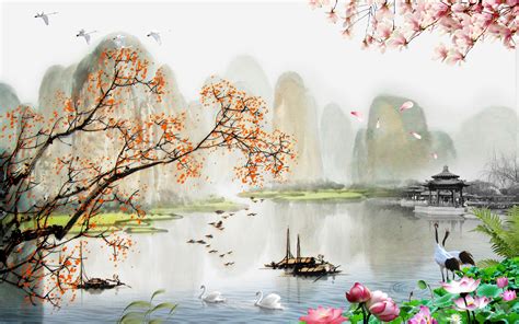 Chinese Landscape Painting Style Chinese Style Landscape Painting