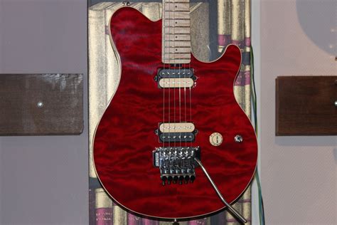 Guitares Electriques Musicman Axis Vibrato Floyd Rose Hh Translucent