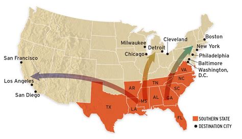 26 Map Of The Great Migration Maps Online For You