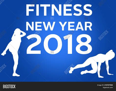 Happy Fitness New Year Image And Photo Free Trial Bigstock