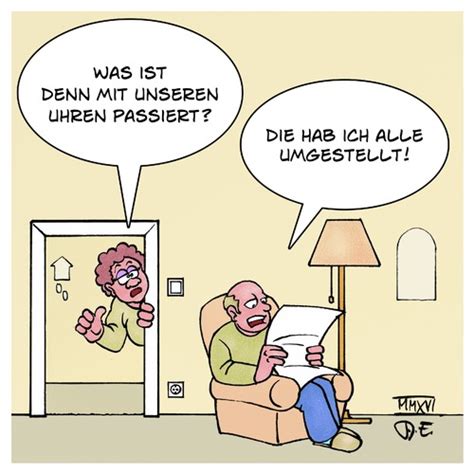 Zeitumstellung Von Timo Essner Medien And Kultur Cartoon Toonpool