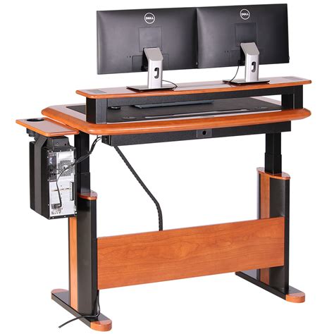 We look at both stand up and sit stand desks. Wellston Executive Sit-Stand Desk, Standard Size - Caretta ...
