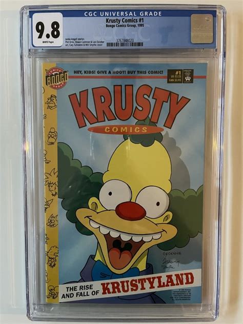 Krusty Comics Cgc Bongo Comics Simpsons Comic Books Modern Age Bongo Humor