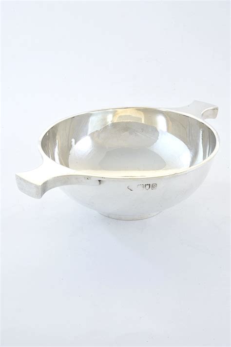 Large Antique Silver Quaich 1913