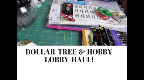 Hobby Lobby And Dollar Tree Haulage Youtube