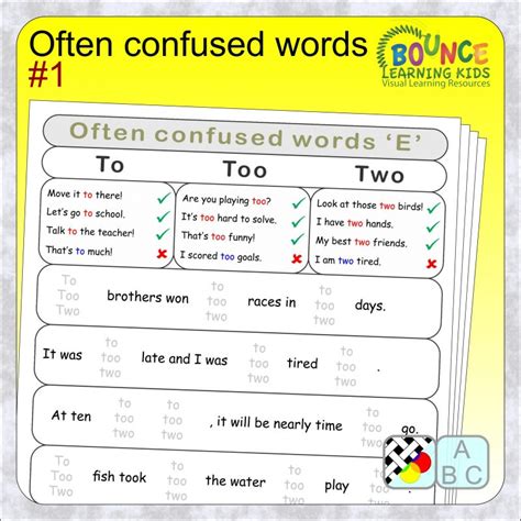16 Engaging Commonly Confused Words Worksheets To Download