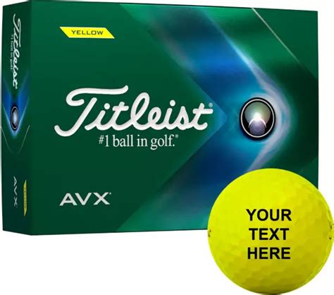 Titleist 2022 Avx Yellow Personalized Golf Balls Golf Galaxy