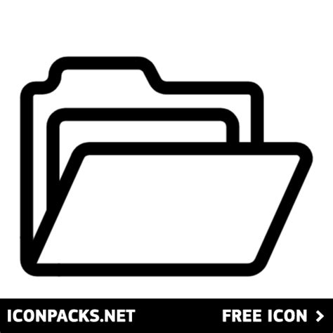 Free Open Folder Svg Png Icon Symbol Download Image