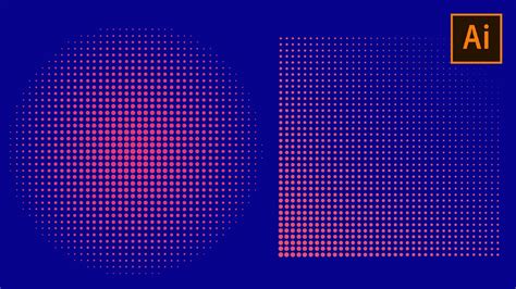 🔴5 Steps Only How To Make Halftone Dots Shape With Adobe Illustrator