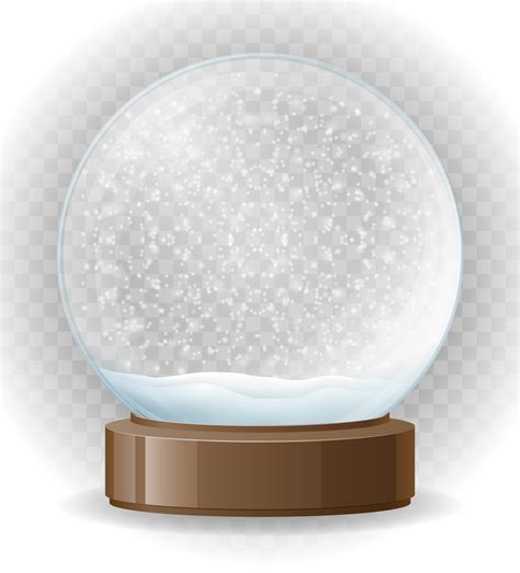 Snow Globe Transparent Vector Illustration 489874 Vector Art At Vecteezy