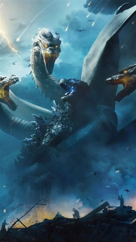 Godzilla Vs King Ghidorah King Kong Vs Godzilla Fantasy Monster
