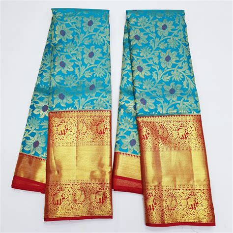 traditional kanchipuram pure silk saree bridal collection full koravai small border and big