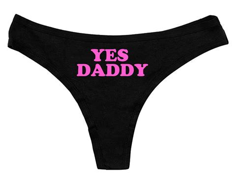 Yes Daddy Personalized Thong Property Of Daddy Property Of Etsy