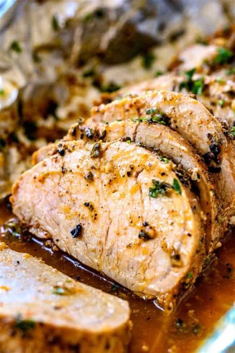 In this article, i'll explain how to make a classic pork dish: Buttery Garlic Herb Pork Tenderloin in Foil in 2020 ...