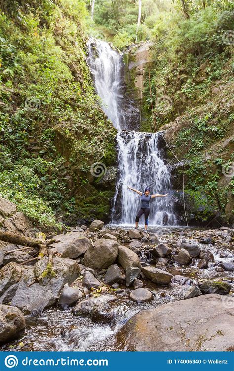 Waterfall In Costa Rica Stock Photo Image Of