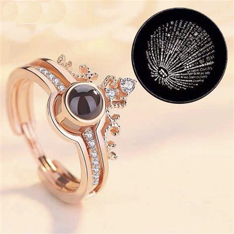 100 Language Crown Ring Two In One Combination Couple Blink By Mehak