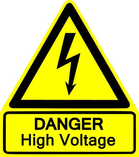 Danger Sticker Decal High Voltage Sign St846 Décor Decals Stickers