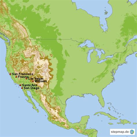 Stepmap California 2008 Landkarte Für Usa