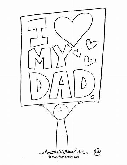 Coloring Father Fathers Printable Sheet Daddy Dad