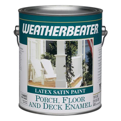 Weatherbeater 000054855 16 Latex Satin Porch Floor And Deck Enamel