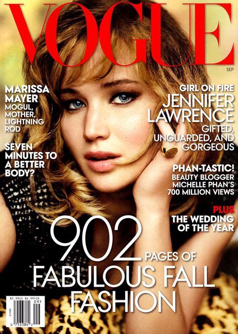 Jennifer Lawrence Gets Her Close Up For Vogues September Cover Image Credit Fashion Scans