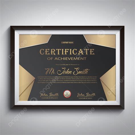 Modern Horizontal Award Certificate Template Template Download On Pngtree
