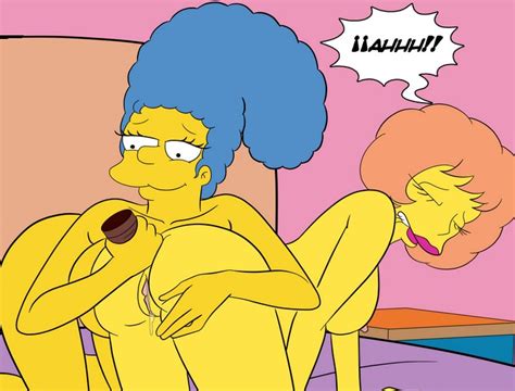 rule 34 anal anal insertion croc artist female marge simpson maude flanders the simpsons