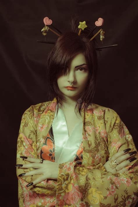 Seductive Geisha Stock Image Image Of Charming Fashionable 125486243