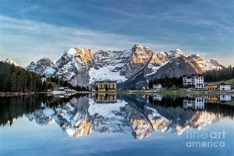 Lake Misurina And The Dolomite Alps Photograph By Daryl L Hunter