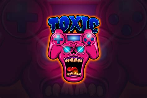 Toxic Mascot And Esport Logo Cartoon Logo Mascot Illustrator Template