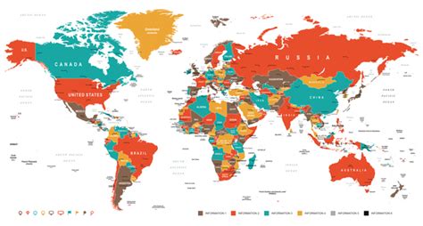 World Country Location Map Vector Vector Maps Free Download