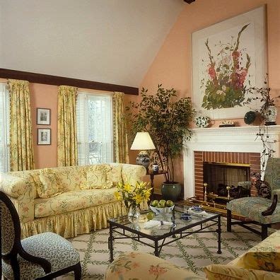 Get fantastic yellow room ideas on yellow home decor and decorating with yellow with these photos and tips. Peach and yellow room | Yellow walls living room, Pale ...