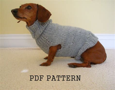 29 Free Knitting Patterns For Dachshund Sweaters Pic Bleumoonproductions
