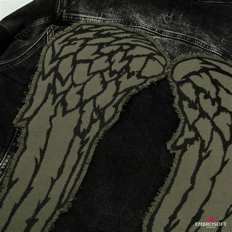 The Walking Dead Daryl Dixon Angel Wings Patch Embroidered Halloween
