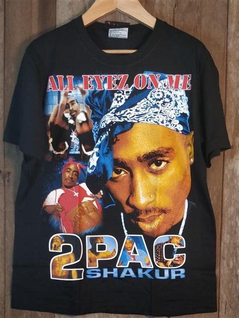 90s Vintage Tupac Shakur 2pac Makaveli All Eyez On Me Bootleg Tee Shirt