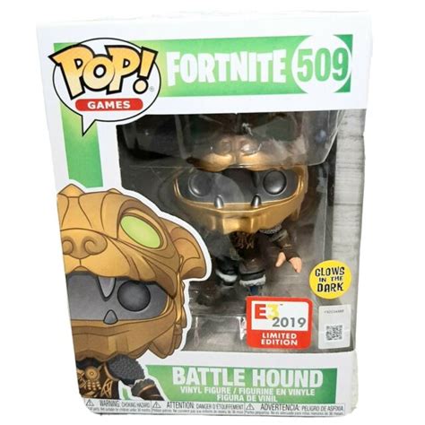 Funko Pop Battle Hound Figure 509 Fortnite Glow In The Dark E3 2019