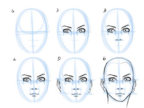 Start by drawing a oval for the human head, put the guides for face as sample shows here. Art is the Weapon Against Life as a Symptom